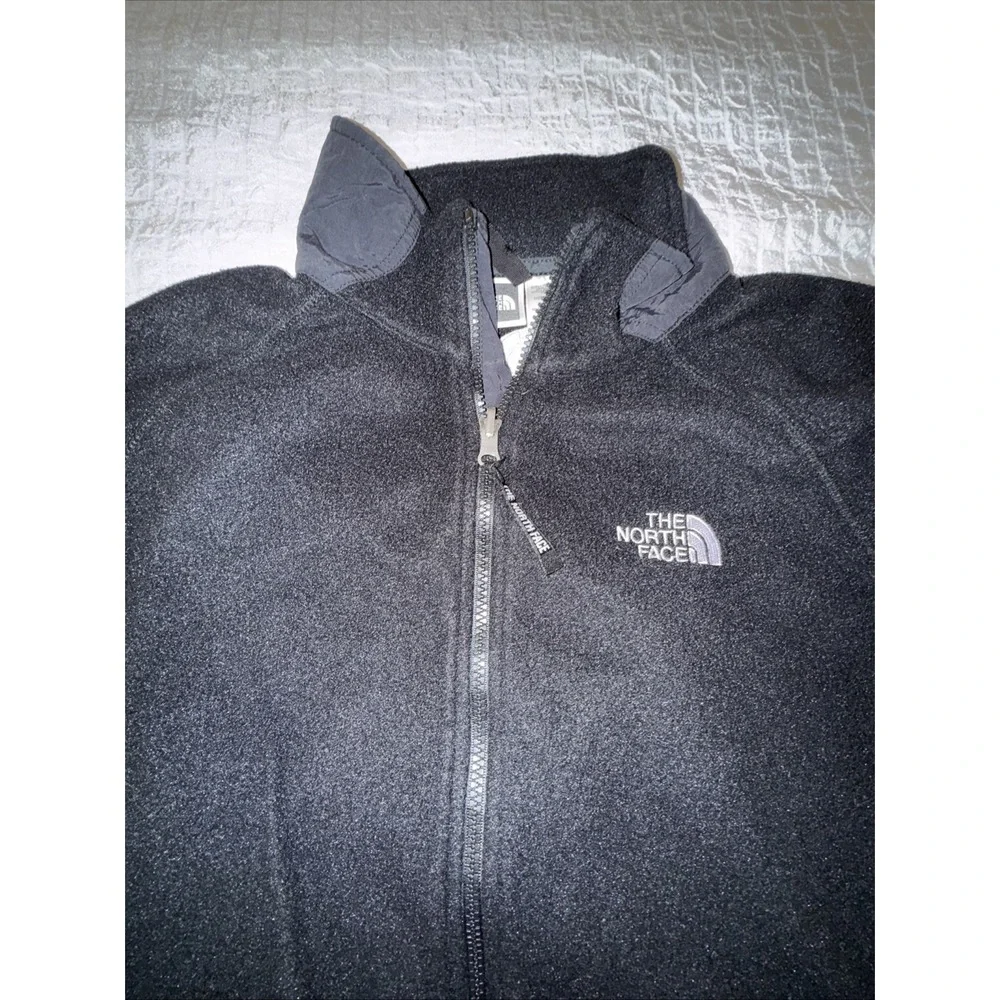 Vintage The North Face Mens Large Black‎ Fleece Full Zip Jacket Y2K 90s Polartec
